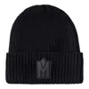 Mackage Jude Hand-knit Logo Beanie With Ribbed Cuff In Black