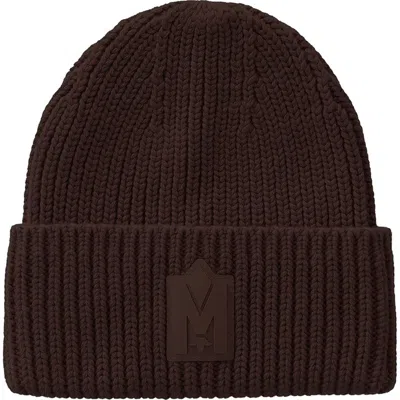 Mackage Jude Wool Blend Cuff Beanie In Coffee