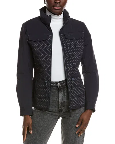 Mackage Kabira Wool-blend Down Jacket In Blue