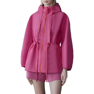 Mackage Kalea Windproof & Water Resistant Recycled Polyester Jacket In Azalea-lava