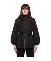 Mackage Black Kalea-z Hooded Rain Jacket In Black