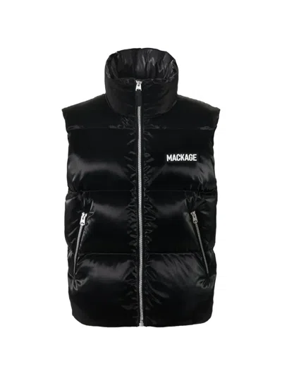 Mackage Kane-glo Padded Zip-up Gilet In Black