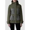 Mackage Kaori Hooded Water Resistant Recycled Polyester Blend Jacket In Green