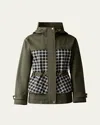 Mackage Kaori Mixed-media Jacket In Light Military