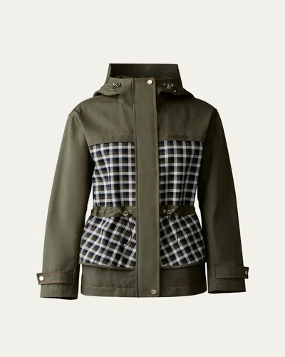 Mackage Kaori Mixed-media Jacket In Light Military