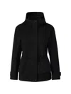 Mackage Kaori-lvs Hooded Drawstring Jacket In Black