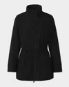 Mackage Keryn Mid-length Rain Jacket In Black
