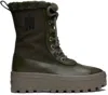 Mackage Khaki Hero-m Boots In Army C0302
