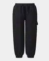 Mackage Kid's Archer Drawstring Cargo Sweatpants In Black