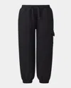 Mackage Kid's Archer Drawstring Cargo Sweatpants In Black