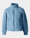 Mackage Kid's Audel Quilted Down Jacket In Blue