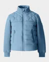 Mackage Kid's Audel Quilted Down Jacket In Blue