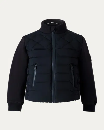 Mackage Kid's Audel Quilted Down Jacket In Black
