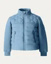 Mackage Kid's Audel Quilted Down Jacket In Blue