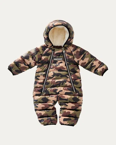 Mackage Kid's Bambi Camo Weightless Snowsuit In Multi