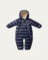 Mackage Kid's Bambi Recycled Quilted Snowsuit In Navy