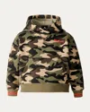 Mackage Kid's Dru Camo Hoodie In Green