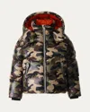 Mackage Kid's Jesse Camo Nano Down Jacket In Multi