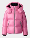 Mackage Kid's Jesse Down Jacket In Bright Pink
