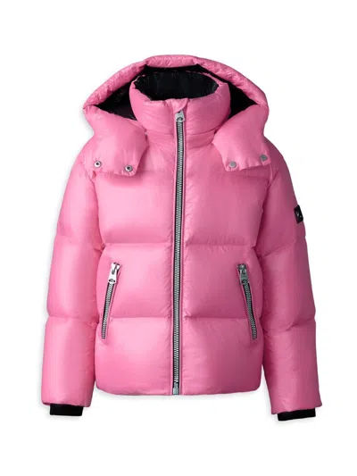 Mackage Kid's Jesse Down Puffer Jacket In Pink