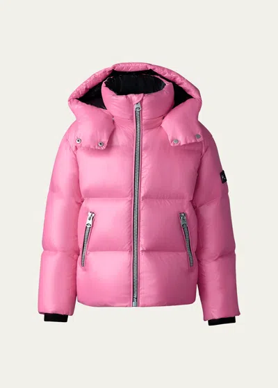 Mackage Unisex Jesse Down Coat - Little Kid In Bright Pink