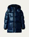 Mackage Kid's Kennie Puffer Hooded Parker In Navy