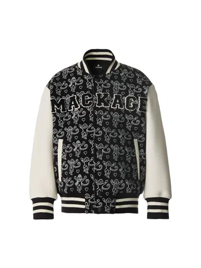 Mackage Kid's  X Roller Rabbit Nels Bomber Jacket In Black