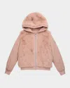 Mackage Kid's Mahala Reversible Hooded Zip Jacket In Pink