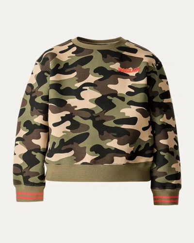 MACKAGE KID'S SAWYER CAMO CREWNECK SWEATSHIRT