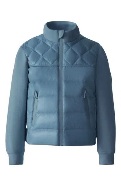 Mackage Kids' Audel Hybrid Down Jacket In Blue