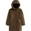 Mackage Kids' Shayna-t 800 Fill Power Down Jacket With Bib In Army