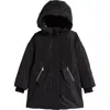 Mackage Kids' Shayna-t 800 Fill Power Down Jacket With Bib In Black