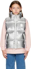 Mackage Kids Silver Charlee-m Down Vest In Silver