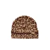 Mackage Kiko-a Leopard Print Jacquard Knit Toque In Brown