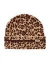 Mackage Kiko-a Leopard Print Jacquard Knit Toque In Brown