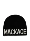 Mackage Kiko Logo Beanie Hat In Black