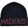Mackage Kiko Merino Wool Blend Beanie In Black-garnet