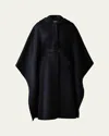 Mackage Kirstyn Double-face Wool Cape Coat In Black