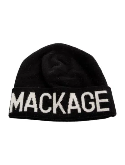 Pre-owned Mackage Knitted Wool Beanie In Black