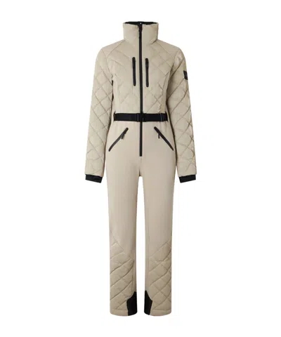 Mackage Lace-up Quilted Ski Suit In Brown