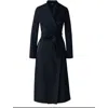 Mackage Norita Double-face Belted Wool Coat In Black