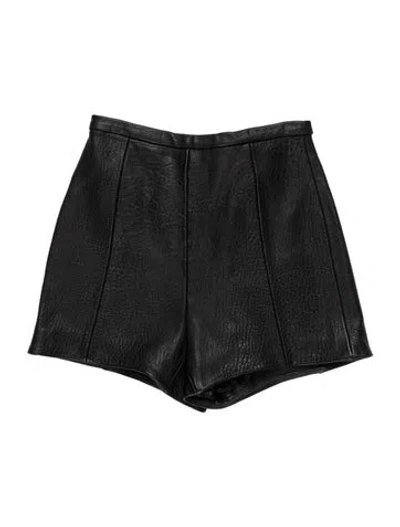 Pre-owned Mackage Lamb Leather Mini Shorts In Multicolor