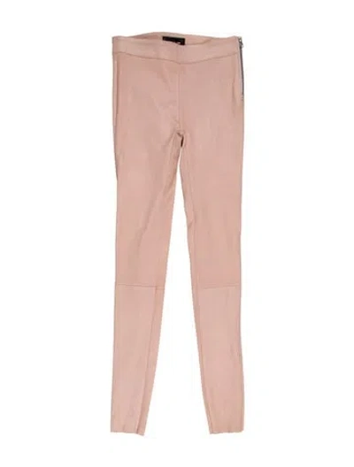 Pre-owned Mackage Lamb Leather Skinny Leg Pants In Pink
