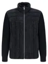 Mackage Blue Solid Wool Jacket In Blue