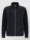 Mackage Blue Solid Wool Jacket In Black