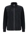 Mackage Blue Solid Wool Jacket In Black