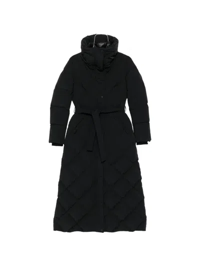 Mackage Laurella Quilted Belted Coat In Black