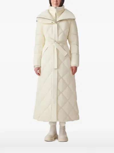 Mackage Laurella Quilted Belted Coat In Multi