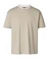 Mackage Layered Logo T-shirt In Neutral