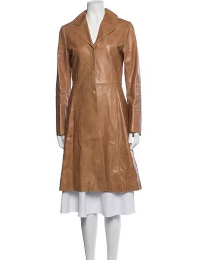 Pre-owned Mackage Leather Coat In Brown